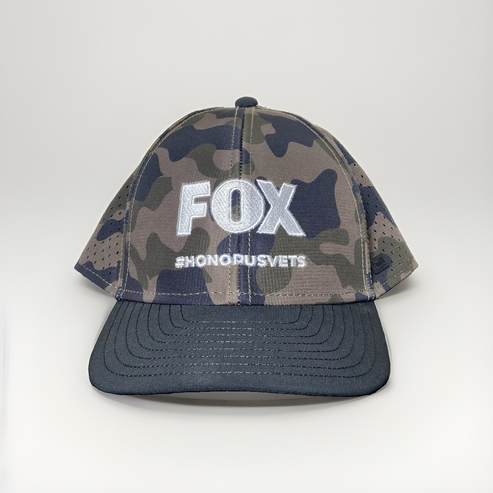 Melin Hydro Hat Snapback Olive Camo Midnight Fox Honor Our Vets Cap